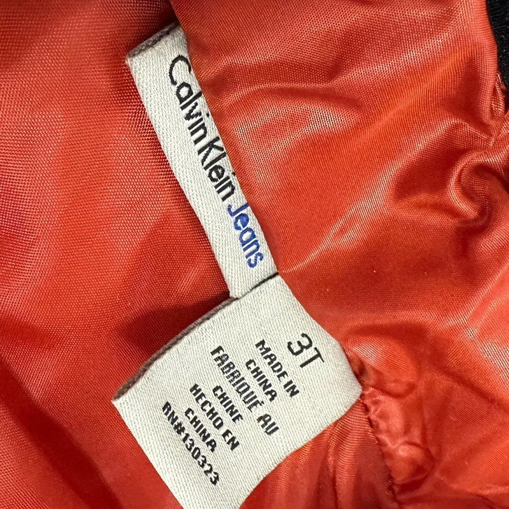Y2K Calvin Klein Jeans Toddler Boy Puffer Diamond Quilted Puffer Vest 3T Rust